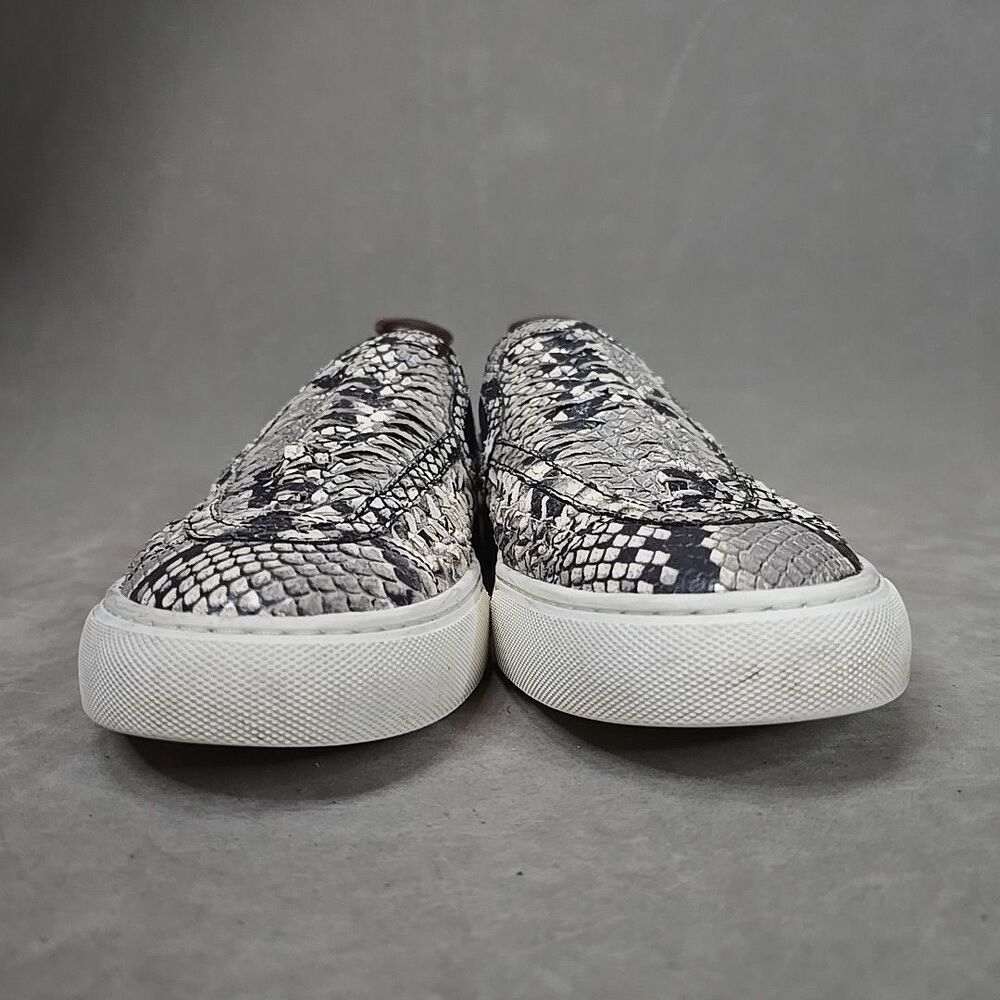 Tory Burch Womens Shoes Sz 10.5 Huarache Weave Snakeskin Leather Slip On Sneaker - Picture 3 of 11